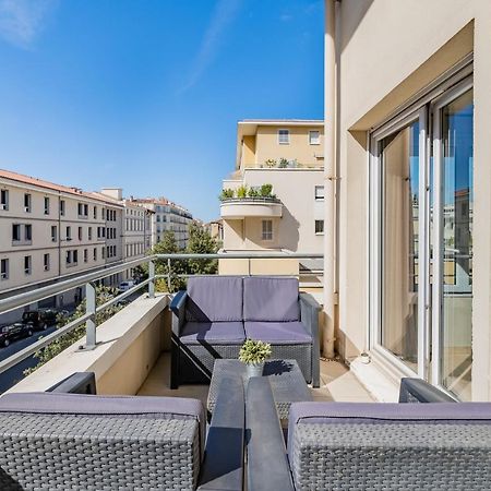 La Joliette; Duplex 2 Chambres, Parking Inclus+ Terrasse+ Ascenseur Marseille Luaran gambar